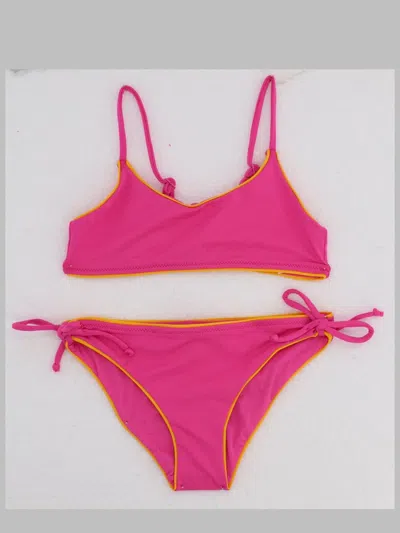 Mc2 Saint Barth Kids Printed Two-piece Bikini Swimsuit In Multicolour