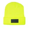 Mc2 Saint Barth Knit Fluo Yellow Beanie In Yellow