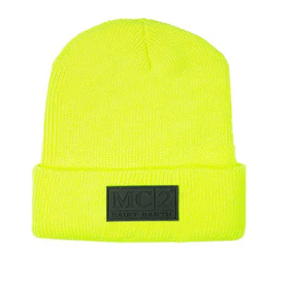 Mc2 Saint Barth Knit Fluo Yellow Beanie