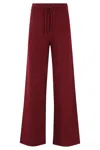 Mc2 Saint Barth Cambon Drawstring Wool Pants In Red