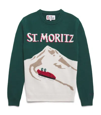 Mc2 Saint Barth Kids' Knit St Moritz Sweater In Green