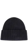 Mc2 Saint Barth Ribbed Wool Beanie Hat In Multi