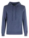 Mc2 Saint Barth Knitted Hoodie In Blue