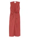 Mc2 Saint Barth Knot-detailing Midi Dress