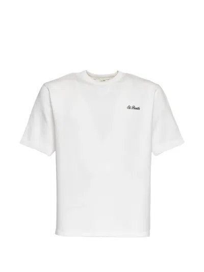 Mc2 Saint Barth Kolohe Short-sleeve Sweater In White