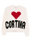 Mc2 Saint Barth Kyla Heart Intarsia Sweater In Neutral