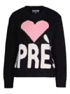 Mc2 Saint Barth Kyla Heart-detail Sweater In Black