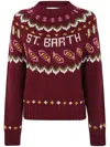 Mc2 Saint Barth Kyla Nordic New Crewneck Sweater In Red