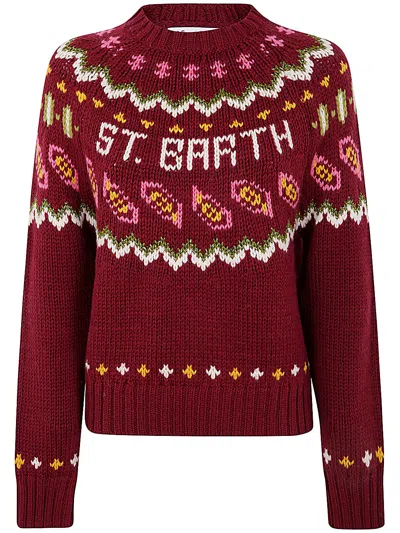 Mc2 Saint Barth Kyla Nordic New Crewneck Sweater In Multi