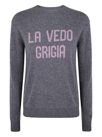 Mc2 Saint Barth La Vedo Grigia Sweater In Gray