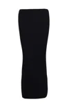 Mc2 Saint Barth Lane Skirt In Rib Black In Black