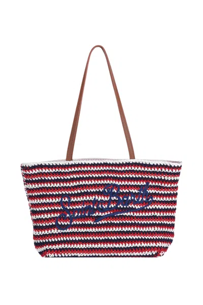 Mc2 Saint Barth - Large Bag - 471006 - Blue/red In Blu/rosso