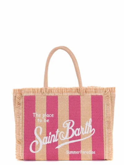 Mc2 Saint Barth Large  Shopping Bag In Beige