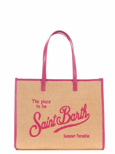 Mc2 Saint Barth Large Shopping Bag In Pink