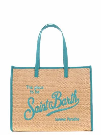 Mc2 Saint Barth Large Shopping Bag In Burgundy