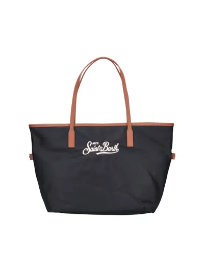 Mc2 Saint Barth Large Tote Bag City In Black