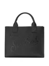 Mc2 Saint Barth Large Vanity Embossed Tote Bag In Black