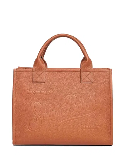 Mc2 Saint Barth Brown Vanity Bag Large Handbag