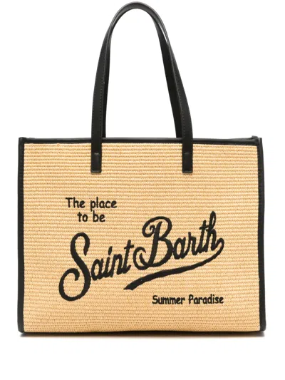 Mc2 Saint Barth Large Vivian Tote Bag In Neutrals