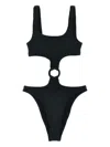 Mc2 Saint Barth Laurel One-piece Swimsuit In Black