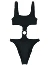 Mc2 Saint Barth 'laurel' One-piece Swimsuit In Black