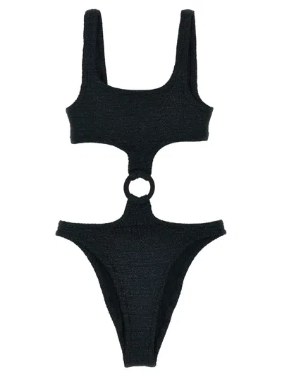 Mc2 Saint Barth 'laurel' One-piece Swimsuit In Black