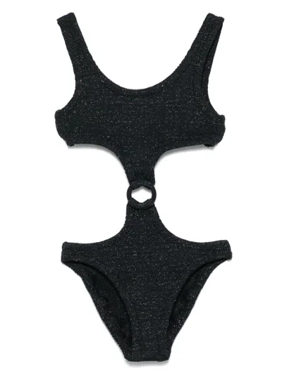 Mc2 Saint Barth Kids' Laurel Swimsuit In Black