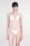 Mc2 Saint Barth Leah Beachwear In White Polyamide In White