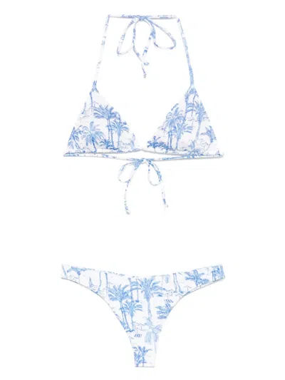 Mc2 Saint Barth Leah Bikini In Blue