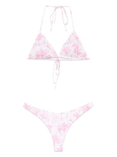 Mc2 Saint Barth Leah Bikini Set In Pink