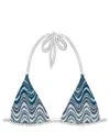 Mc2 Saint Barth Leah Bikini Top In Blue