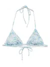 Mc2 Saint Barth Leah Bikini Top In Blue