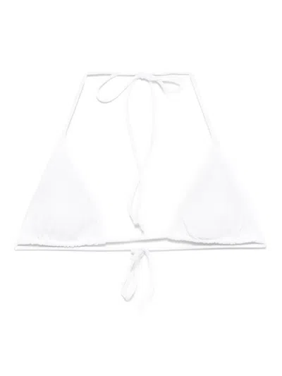 Mc2 Saint Barth Leah Bikini Top In White