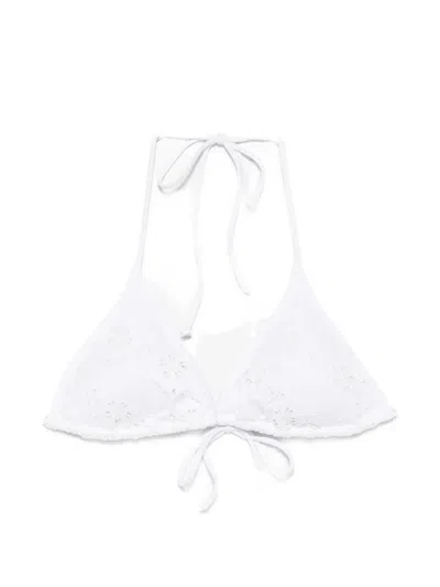 Mc2 Saint Barth Leah Bikini Top In White