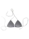 Mc2 Saint Barth Triangle Bikini Top In Gray