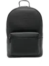 Mc2 Saint Barth Leather Backpack In Black