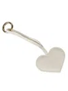 Mc2 Saint Barth Leather Heart Charm Bag In White