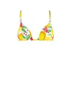 Mc2 Saint Barth Lemon Print Triangle In White
