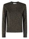 Mc2 Saint Barth Leopard-print Crew-neck Sweater In Animal Print
