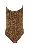 MC2 SAINT BARTH MC2 SAINT BARTH LEOPARD PRINT ONE-PIECE SWIMSUIT WITH ADJUSTABLE STRAPS