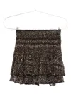 Mc2 Saint Barth Leopard-print Ruffled Mini Skirt In Multi