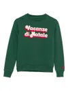 Mc2 Saint Barth Lettering-print Sweater In Green