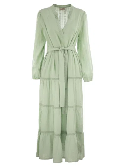 MC2 SAINT BARTH LEYDE - COTTON LONG DRESS