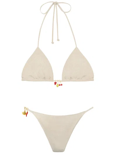 Mc2 Saint Barth Lezzy Bikini In White