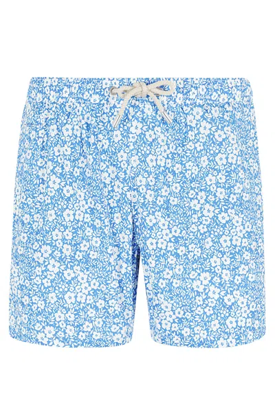 Mc2 Saint Barth Light And Stretch Swimshort In Blue