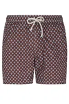 Mc2 Saint Barth Light And Stretch Swimshort In Burgundy