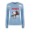 Mc2 Saint Barth Gc New Queen C Snoopy Apres Ski Sweater In Animal Print