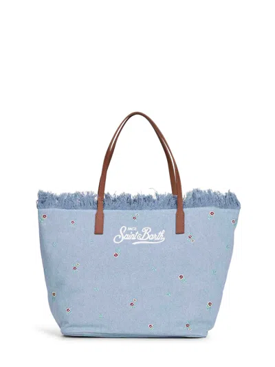 Mc2 Saint Barth Light Blue City Regular Shopping Bag