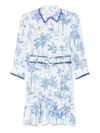 Mc2 Saint Barth Woman Toile De Jouy Linen Dress Daisy