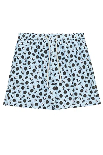 Mc2 Saint Barth Light Blue Lighting Micro Fantasy Swim Shorts
